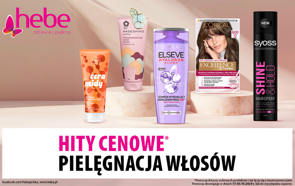 Pielęgnacja włosów – Hity Cenowe Hebe!