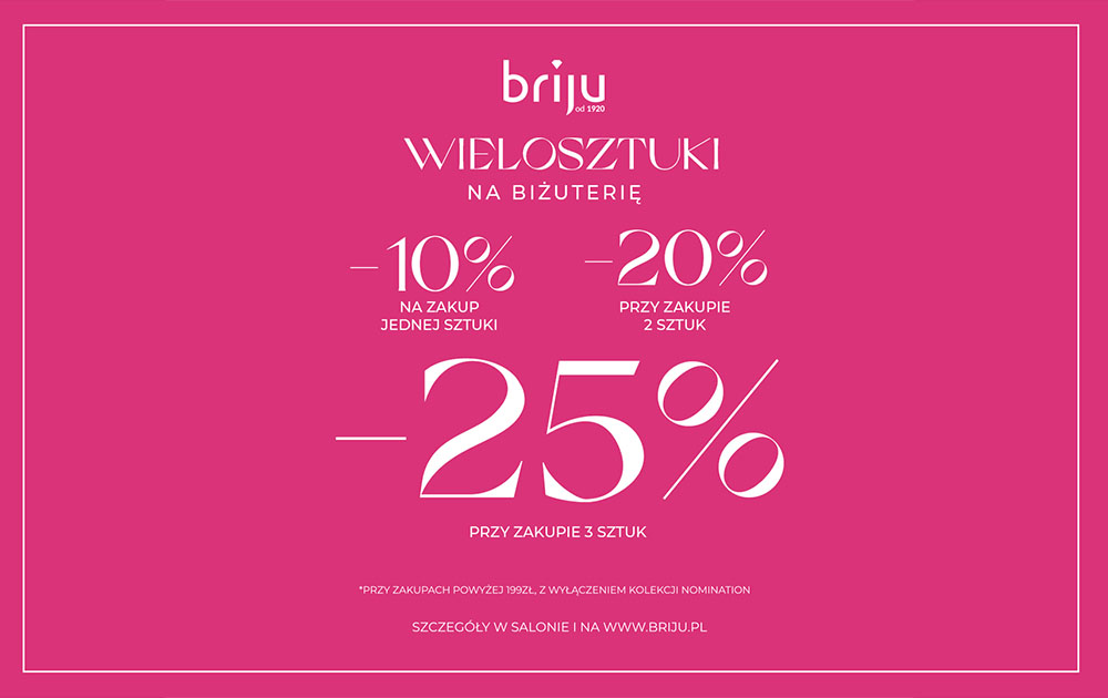 Promocja na biżuterię w Briju!💍✨