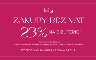 Tylko teraz! -23% na biżuterię Briju!